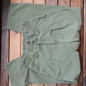 Free people high waisted paper bag ankle pants